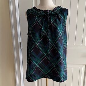 Talbots Multicolor Plaid Top